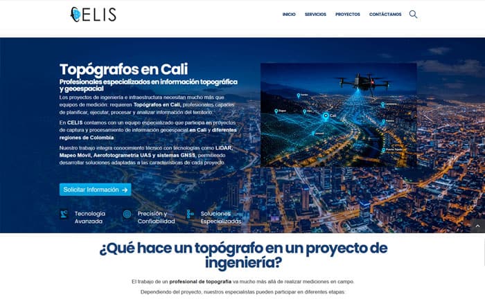 pagina Web Celis Topografia