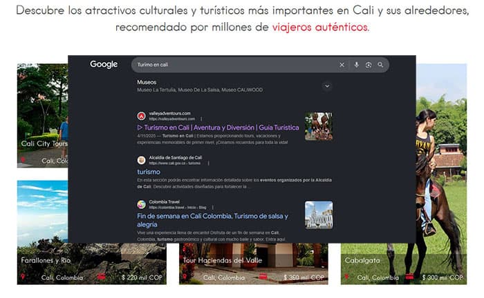 SEO posicionamiento web en Cali